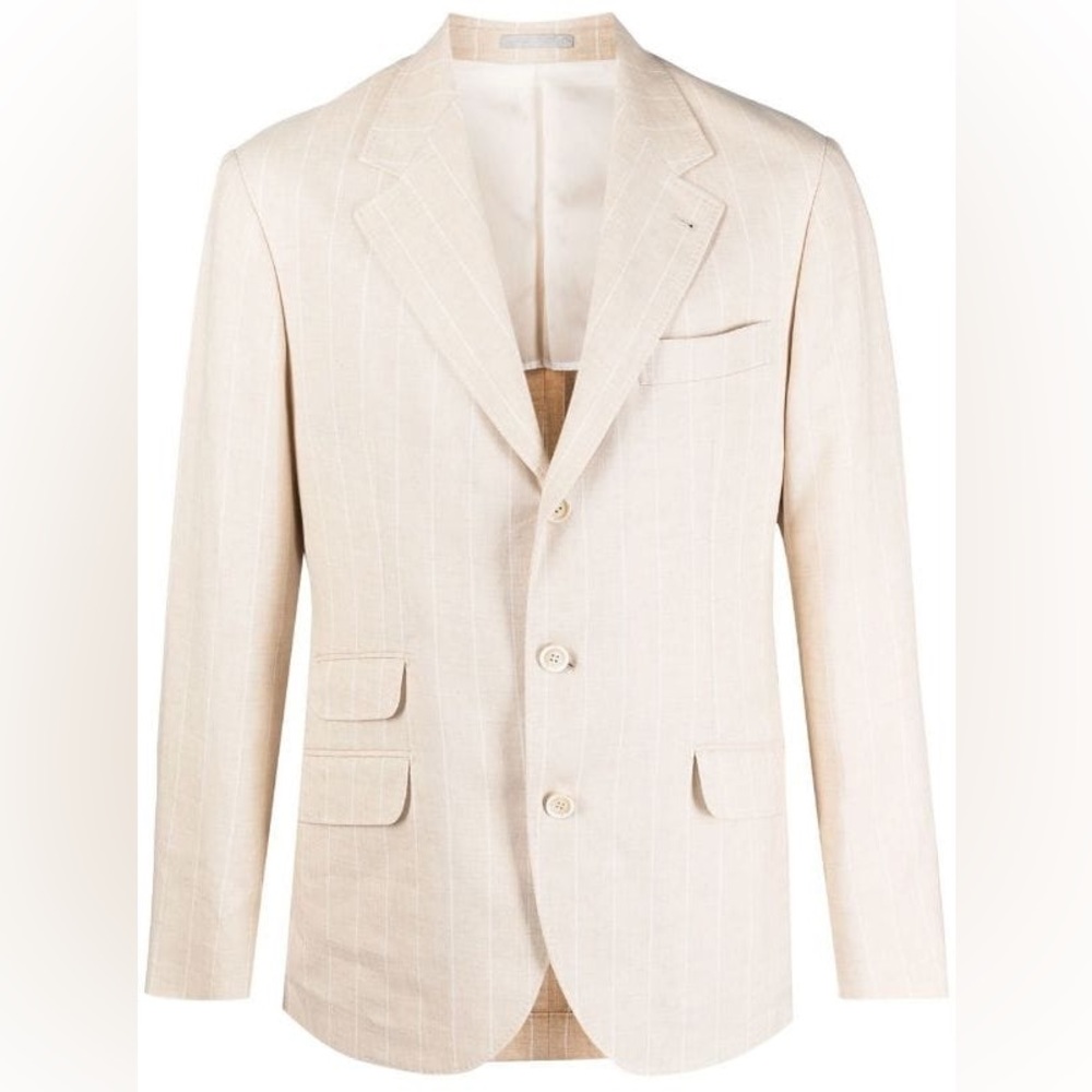 JACK VICTOR Collection Tailor Fratelli Tallia Delfino Ivory Sport Coat 41 / 42